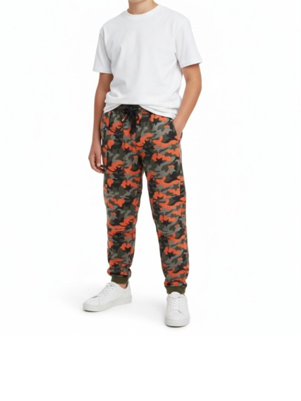 Boden Camo Star Print Jogger Sweatpants Boys Size 12 Pockets